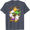 Peppa Pig Halloween Happy Costumes Group Shot T-Shirt - Heather Blue