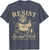 Bear Penguin Flippers Up Tees Bears Penguins Resist Social Club Only You Can Prevent T-Shirt - Heather Blue