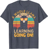 Students & Teachers Designs. A Whole Llama Learning Going on! Students and Teachers T-Shirt - Heather Blue