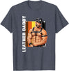 Vintage Gay Bear Pride & Dom Queer Top Retro Gay Daddy Leather Gay Biker - Bear Bearded Gay Pride T-Shirt - Heather Blue