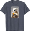 Polar bear Beer Design Polar bear Beer T-Shirt - Heather Blue