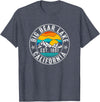 Vintage Style Big Bear Lake Retro 70s 80s Big Bear Lake California CA T-Shirt - Heather Blue