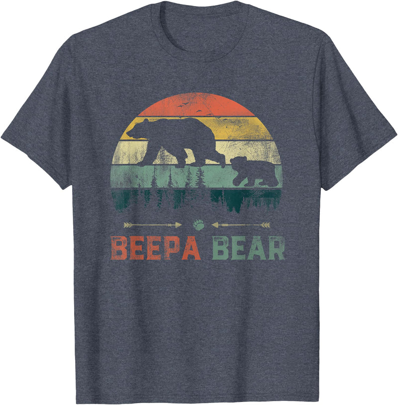 Beepa Bear Father's Day T-Shirt Vintage Beepa Bear Wildling Father's Day T-Shirt - Heather Blue