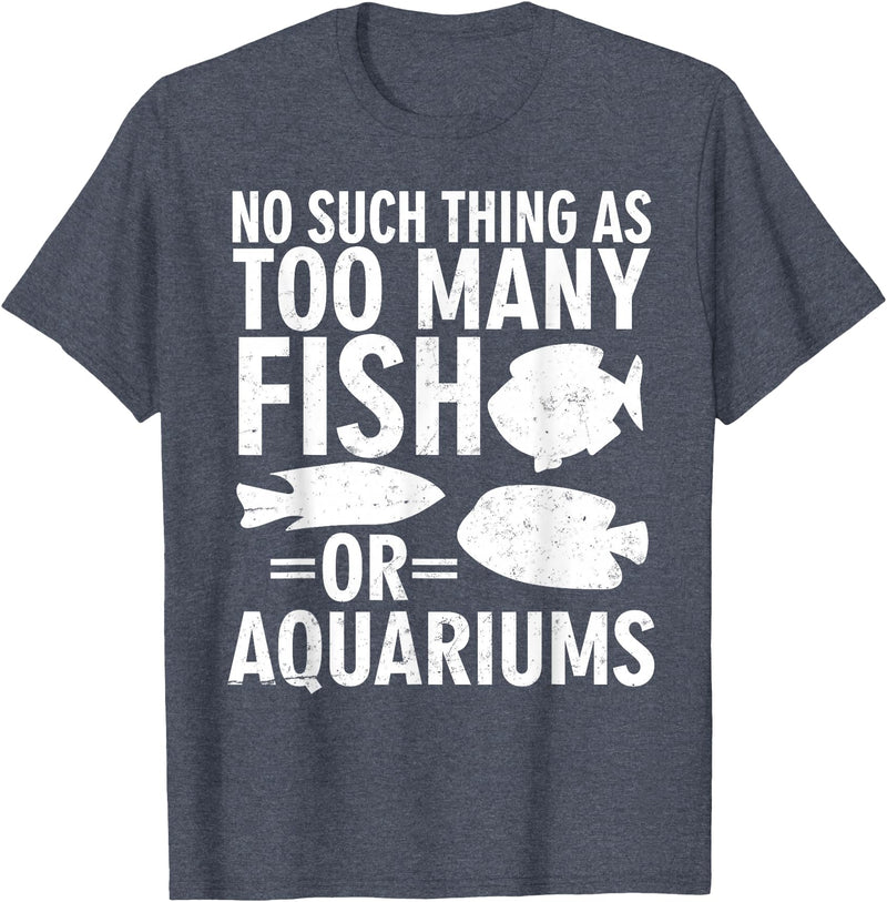 Fishkeeper Humor Shirts & Apparel Funny Aquarium Fish Lover Shirt - Fish Tank Humor T-Shirt - Heather Blue