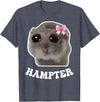 Hampter Sad Hamster Meme Hamster Lover Oddly Specific Memes T-Shirt - Heather Blue