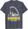 Funny Fishing Gifts for Men and Women No Bananas Fishing Saying Fisherman Fishing T-Shirt - Heather Blue
