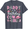 Birthday Girl CowGirl Matching Family Daddy of The Birthday Cow-Girl Rodeo Cow Girl Birthday T-Shirt - Heather Blue
