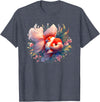 Oranda Goldfish Art Tees Unusual design by Thai Oranda Goldfish for breeders and pet owners T-Shirt - Heather Blue