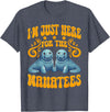 Manatee Sea Cows Apparels I'm Just Here For The Manatees Manatees Lover Sea Cows T-Shirt - Heather Blue