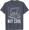 Climate Change Designs Polar Bear Against Climate Change Global Warming Design T-Shirt - Heather Blue