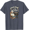 Pitmaster Pig Apparel Low & Slow Is My Tempo Pig BBQ Smoker T-Shirt - Heather Blue
