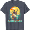 The Thrift Garage Asheville North Carolina Banjo Bear Vintage Nature T-Shirt - Heather Blue