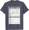 Funny Spooky Halloween Costume Ideas Job Application Funny Scary Halloween Costume Trick or Treat T-Shirt - Heather Blue