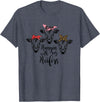 funny heifer tshirt Cute Women's Hanging With My Heifers Bandana T-Shirt T-Shirt - Heather Blue
