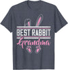 Best Rabbit Grandma Ever Bunny Grandma T-Shirt in Heather Blue