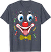 Clown Costume Carnival Halloween Birthday Party Carnival Clown Face Circus Costume Kids Men Women Carnivals T-Shirt -