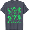 Dancing Skeletons by AlphaONE Dancing Skeletons Dance Challenge Girl Boys Kids Halloween T-Shirt - Heather Blue