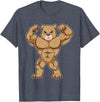 Snabdesign84 Bear Bodybuilder Bodybuilding Sports T-Shirt - Heather Blue