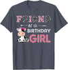 Cow Birthday Cow Lover Gifts For Family Men Woman Friend of The Birthday Girl Farm Cow Friend Matching Family T-Shirt -
