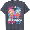 Bears Pink Or Blue Gender Reveal Bears Pink Or Blue Great Grandma Loves You Gender Reveal T-Shirt - Heather Blue