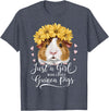 Cute Guinea Pig Lover Guinea Pig Lover Funny Just A Girl Who Loves Guinea Pigs T-Shirt - Heather Blue