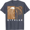 Cool I Love Polar Bears With Bipolar Designs Bipolar Cute Mental Disorder Polar Bear Gift T-Shirt - Heather Blue