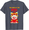 The Year Of The Pig 2031 Chinese Lunar New Year Year Of The Pig 2031 Chinese New Year Zodiac Sign Kids T-Shirt - Heather Blue