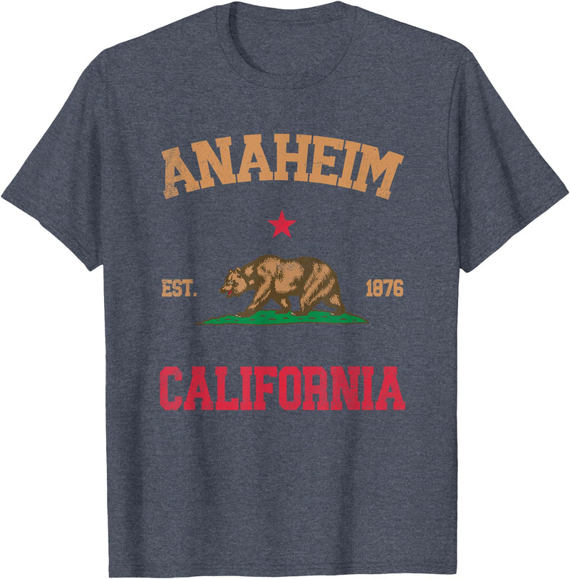 Anaheim California CA Designs Anaheim California T-Shirt - Heather Blue