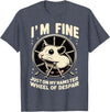 I’m fine, just on my hamster wheel of despair T-Shirt - Heather Blue