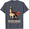 Vintage Llama Adventures | Funny Animal Gifts Superhero Llama Alpaca Lover Retro 80s 90s Vintage Men Women T-Shirt - Heather Blue
