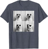 Arctic Polar Bear Face Photography Men Women Kids Cool Polar Bear With Sunglasses Funny Zoo Animal Selfie T-Shirt - Heather Blue