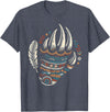 Native Indians Indigenous Bear Paw Clothing Men Native Heritage Month Proud Native American Bear Claws T-Shirt - Heather Blue