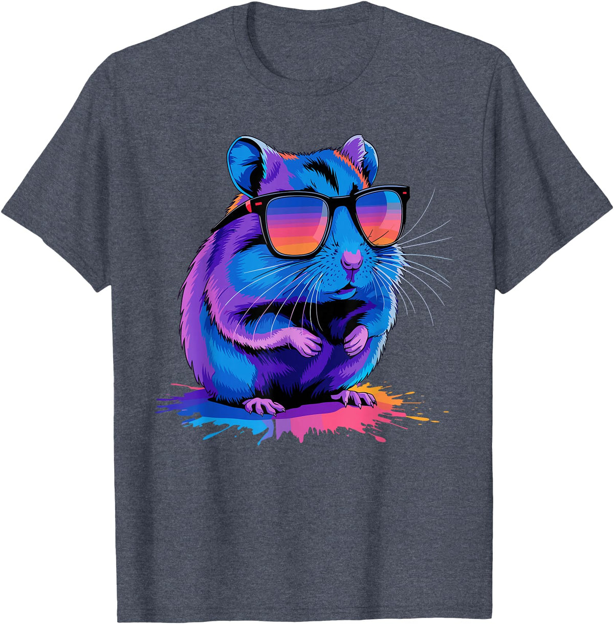 Cute Hamster Costume for Men Women Kid Hamster Lover Hamster T-Shirt - Heather Blue