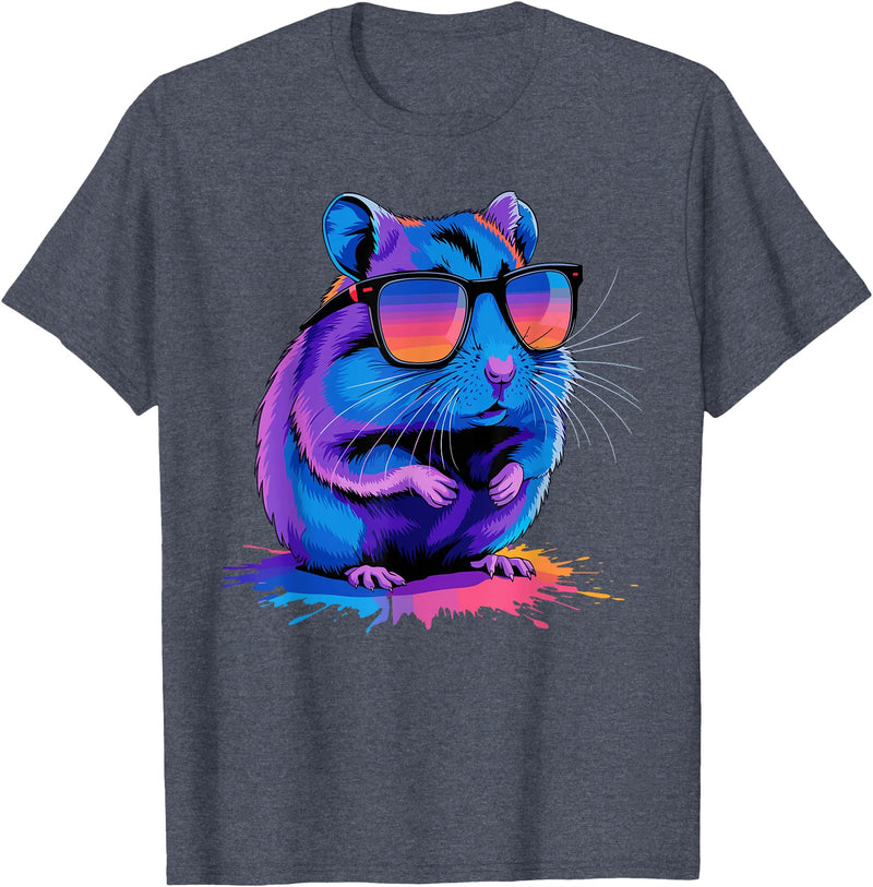 Cute Hamster Costume for Men Women Kid Hamster Lover Hamster T-Shirt - Heather Blue