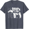 Mens Beepa Bear T-Shirt Father's Day Tee T-Shirt - Heather Blue