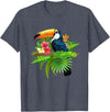 Toucan Bird Ornithologist Gift Idea Tropical Birds Exotic Summer Animal Toucan T-Shirt - Heather Blue