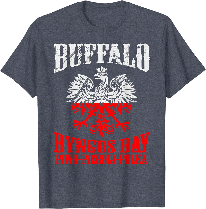 polish buffalo Dyngus Day Buffalo T-Shirt - Heather Blue