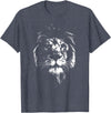 Löwe Löwen Tiere Motiv Lion Africa Lion Shirt Animals Lion Head Lion Mane Gift T-Shirt - Heather Blue
