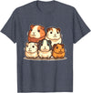 Best & Fun Guinea PIg Designs Cute, Kawaii Guinea Pig Family T-Shirt - Heather Blue