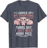 Funny Pig Gift For Pig Lovers Funny Pigs For Pig Lovers Women Pig T-Shirt - Heather Blue
