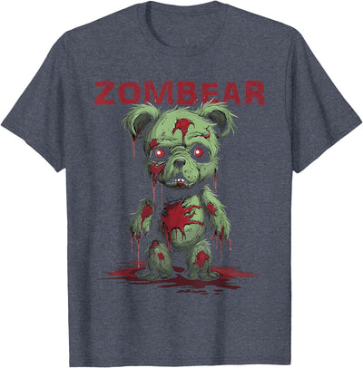 Teddy Bear Halloween for Kids Women Men Zombear Stuff T-Shirt