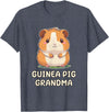 Best & Fun Guinea PIg Designs Funny, Cute Guinea Pig Grandma Grandmother Nana T-Shirt - Heather Blue