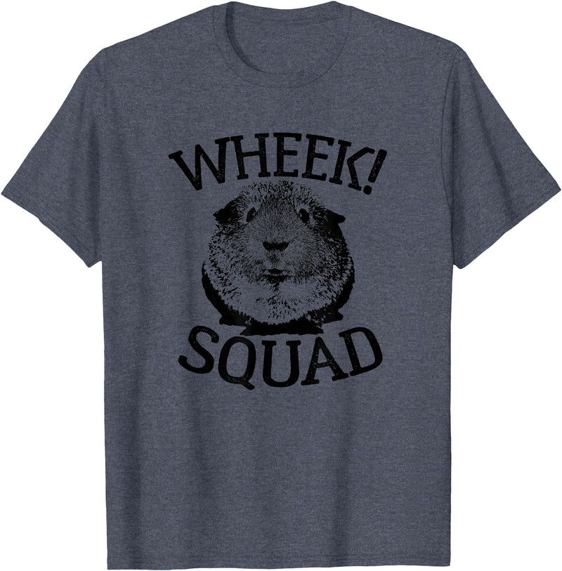 Guinea Pig Squads Guinea Pig T-shirts Wheek Squad Cute Funny Guinea Pig Shirts T-Shirt - Heather Blue