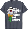 Swinger Upside Down Pineapple Apparel Will Trade My Wife For Candy Pineapple Halloween Swinger Men T-Shirt - Heather Blue