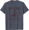 Show Rabbit Social Club Show Barn Mom Stock Show Agriculture T-Shirt in Heather Blue