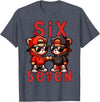 Funny Teddy Bear 67 Matching Teenager Boys Designs 67 Teddy Bear 6 7 Meme for Boys Kids Cute School Six Seven T-Shirt - Heather Blue