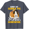 Sorry My Guinea Pig Ate My Homework Funny Pet Rodent Hamster T-Shirt - Heather Blue