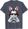 Funny Gaming Game Rabbit Easter Men Boy Toddler Kid T-Shirt in Heather Blue