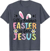 Silly Rabbit Easter Is for Jesus Christian Boy Girl Kids T-Shirt in Heather Blue