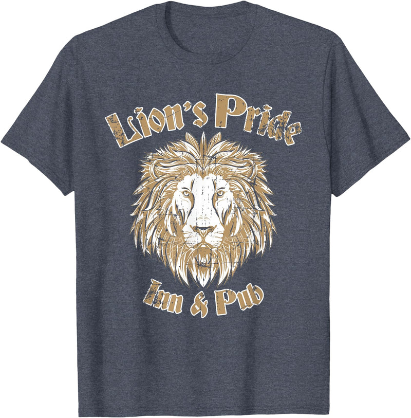 Candis Raechelle Designs Lion's Pride Inn and Pub T-Shirt - Heather Blue